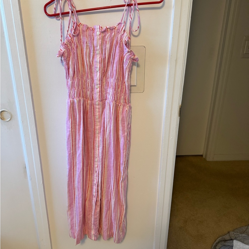 Universal Thread Pink and White Striped Dress